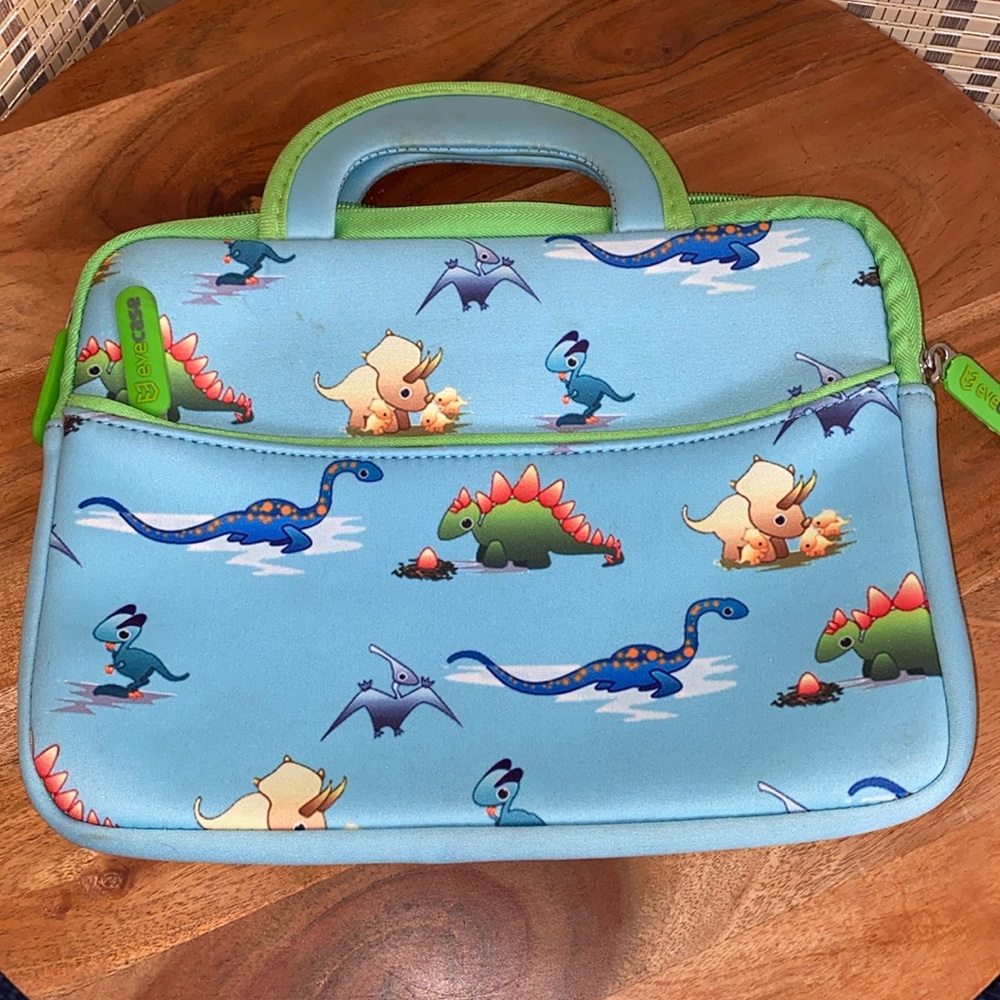 EveCase Dinosaur 7-8” Tablet Neoprene Carrying Sleeve Case Bag
